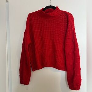 Jessica Simpson Vibrant Red Turtleneck Sweater